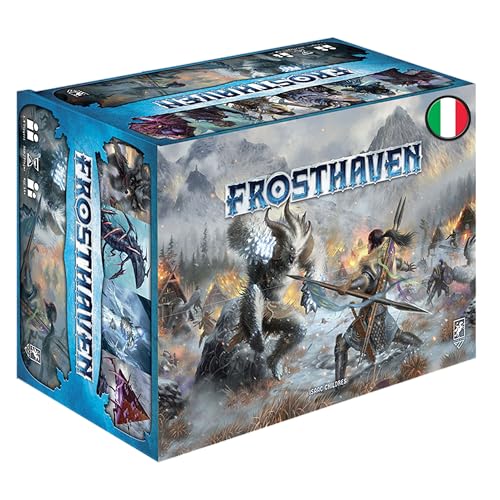 Asmodee – FROSTHAVEN – Proteggete l'Avamposto nelle Spietate Terre di Gloomhaven – Gioco da Tavolo Collaborativo – Anche Modalità Solitario – 1-4 Giocatori – 14+ Anni – 120-240 min. – Ed. in Italiano