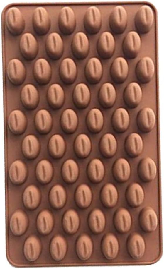 Glamaxy Coffee Bean Shaped Chocolate Silicone Mold | Chocolate Mould Jelly Candy Mold | Cake Baking Mold | Bakeware Chocolate Moulds (Pack of 1)