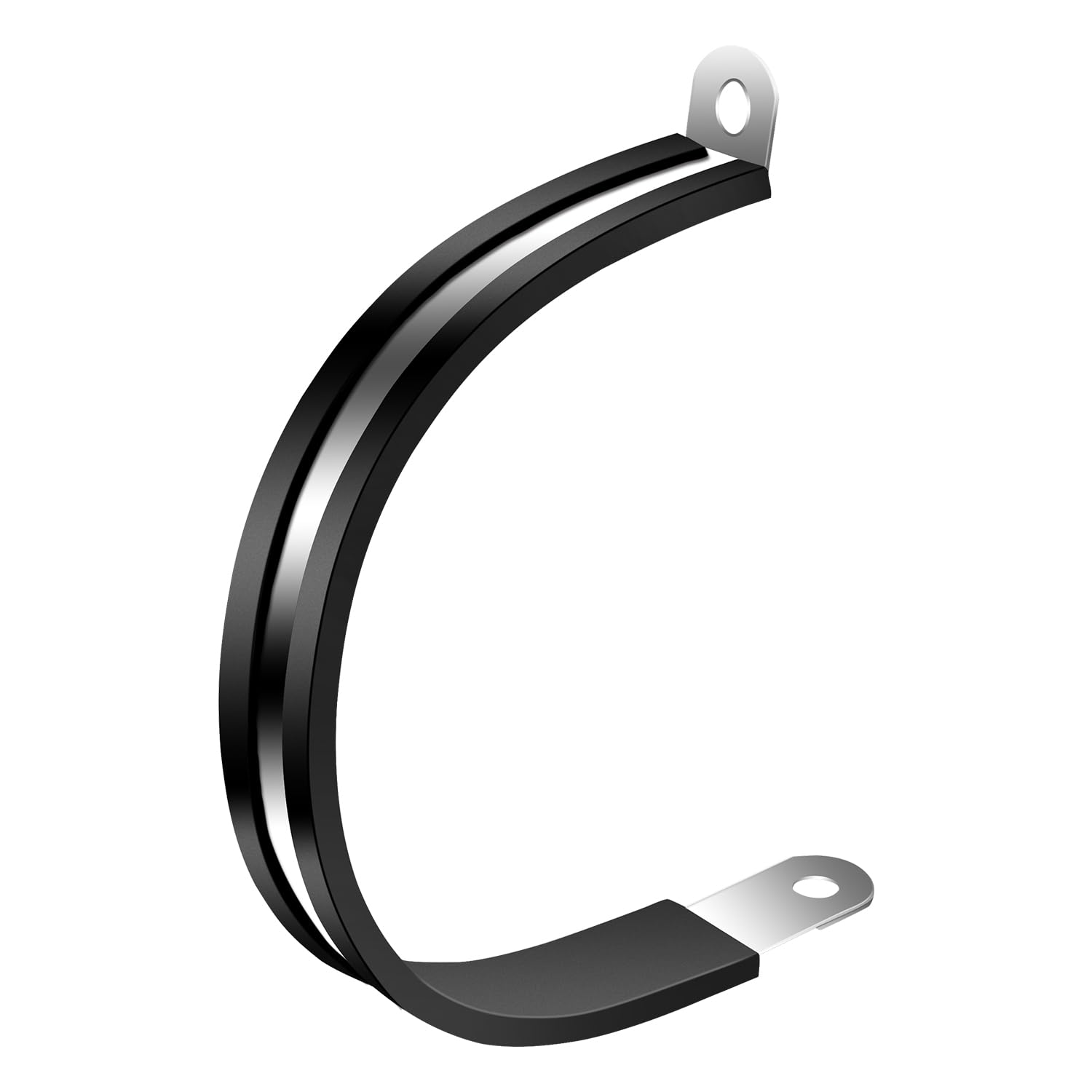 20 Pack 2-3/16" (55mm) Rubber Cushioned Cable Clamps, Stainless Steel P-Clamps for Wire, Hose, Pipe & Tubing, Insulated Metal Conduit Clamps for Automotive, Marine & DIY