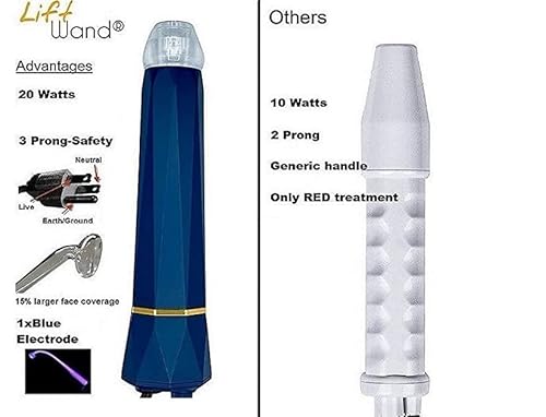 Lift Wand Professional High Frequency Includes 7 Electrodes, And Aluminum Case, Anti Aging Device, Diminish Wrinkles, Scars, Dark Circles, Breakthrough Device For Beauty #TOP2