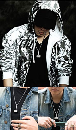 Heavy Titanium Stainless Steel Thor's Hammer Mjolnir Pendant Necklace Punk Jewelry For Men Boys 24 Inch Wheat Chain #TOP5