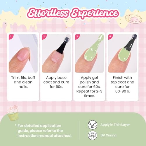 Image of Beetles Mint Green Gel Nail Polish - Taste of Summer Matcha Mousse Pastel Green Gel Polish, Same Color Bottle, Soak Off UV LED Pastel Nails Art, Manicure Salon DIY Summer Nails