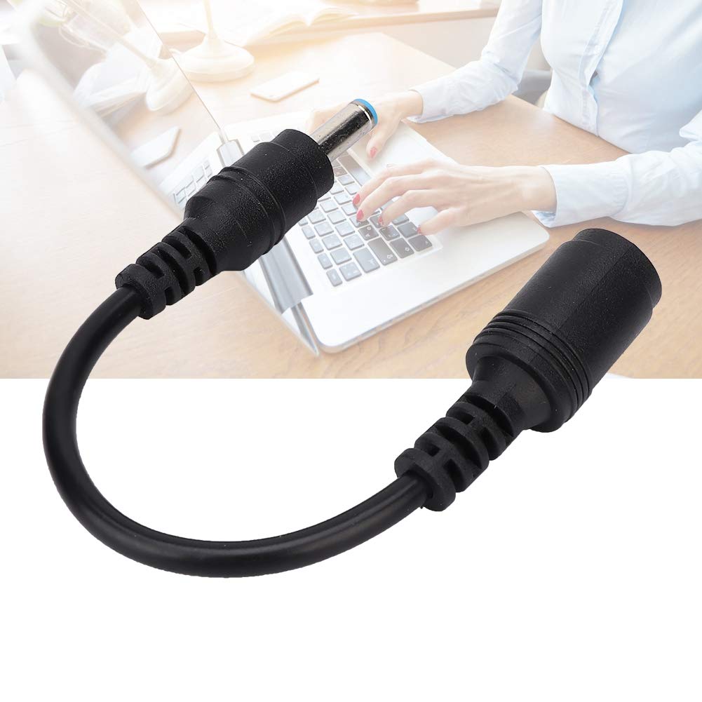 KIMISS Adattatore di Conversione 7.4 x 5.0 mm Femmina a 4.5 x 3.0 mm Maschio per HP/Dell - Cavo da 15 cm di Lunghezza