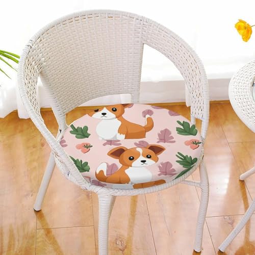 Coussin de sol de méditation ergonomique imprimé chien avec mousse mémoire de forme