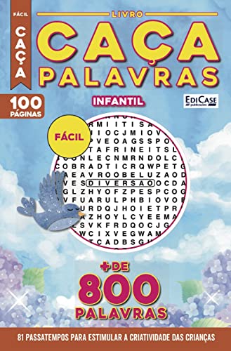 Livro Caça-Palavras Infantil 43: Nível Fácil - 81 passatempos para estimular a criatividade das crianças