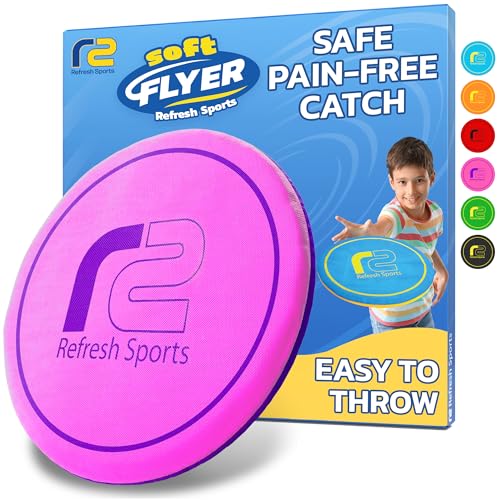 Soft Flying Disc for Kids - Best Girl Toys Age 4 & Up - Engaging Toy for 7 Year Old Girl Birthday Gifts - Summer Toys for Girls All Ages - Fun Sports Toy & Party Favors & Outdoor Toys Age 6-8