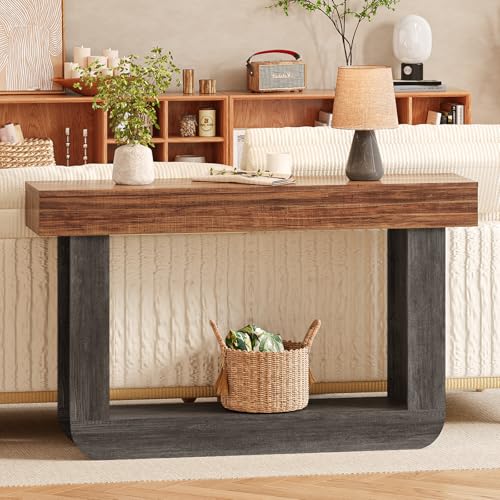 55" Farmhouse Console Table in Grey & Brown - $119.99 - Image 4