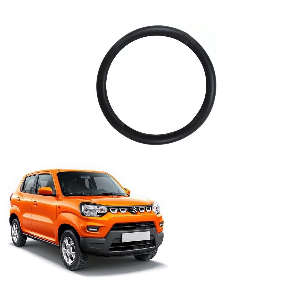 Car Steering Wheel Cover Full Black Colour Suitable for Maruti Suzuki S-Presso-image-10