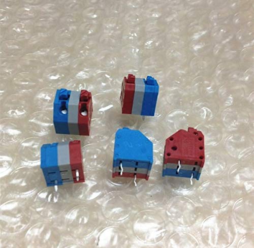 Davitu 50PCS 2P-10P 7.0MM dg250 spring connector HC3.5 PTSA1.5 screwless terminals 0136-20 - (Color: grey-BAtype, Pins: 8P)