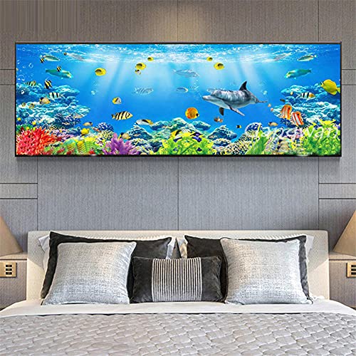Peinture diamant 5D grand format contre le stress tableau marin complet DIY - 2