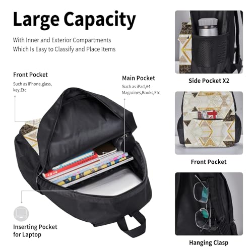 Sac à dos réglable et set de repas géométrique pour les journées de cours - 6