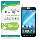 RinoGear (2-Pack) Screen Protector for LG Optimus L90 Screen Protector Case Friendly Accessories Flexible Full Coverage Clear TPU Film