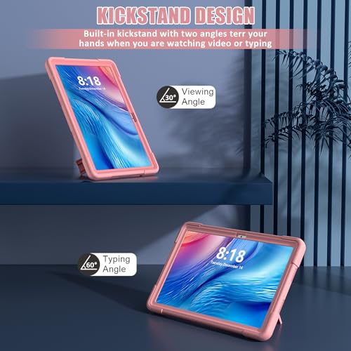 Coque Huawei Matepad SE 10.4 2023 antichoc or rose avec support