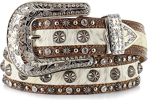 Angel Ranch 1 1/2" Brown Ladies' Fashion Belt #TOP10
