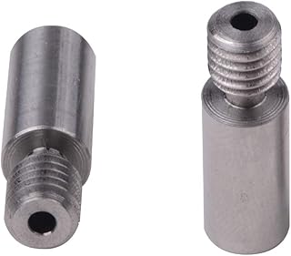 2pcs Super Smooth Titanium Alloy Thermal Heat Break Throat TC4 Thermal Barrel for V6 Kraken/Chimera/Cyclops Hotend 3D Printer