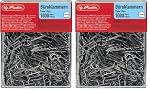 Herlitz – Herlitz 8859100 Büroklammer Brief-, Aktenklammer 32mm verzin