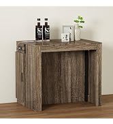 Amazon.com - Banzeem Extendable Dining Table, Transformer Extra Console ...