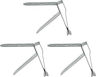 3 Pieces Thermometer Probe Pot Clip Holder Stainless Steel 3-Hole Ambient Temperature Readings for BBQ Smoker Oven Meat Grill Kitchen Clamp for Fryer Barbecue (3.5mm Hole Diameter)