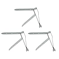 Vista 1 de 3 piezas de sonda de termómetro con pinza para olla de acero inoxidable de 3 orificios, lecturas de temperatura ambiente para barbacoa, ahumador