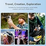 APEXEL Compact 10x Telephoto Lens & 200mm Macro Lens for Phones with Universal Clip, FMC Professional ED Lens, Suitable for iPhone 17/16/15... Samsung, Pixel and Other Smartphones - Image 5