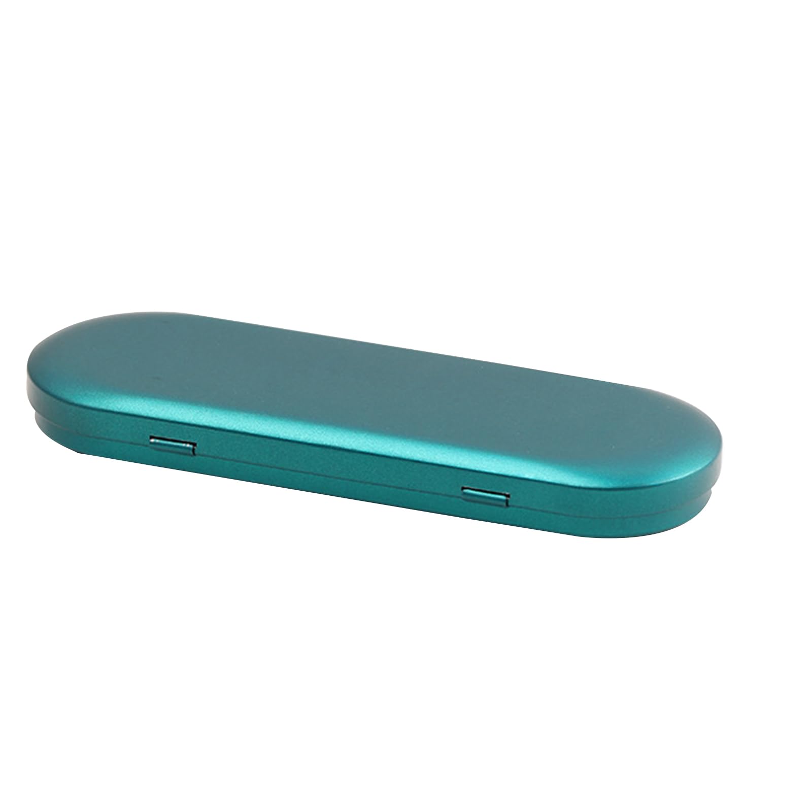 Globellapro 1PCS 17.5x6x1.8cm Oval Tin Box Small Metal Storage Tin with Lid, Green Empty Storage Container for Small Items