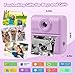 Kids Instant Print Camera,1080P Digital Camera for Kids with 32GB Card & 3 Rolls Printing Paper,4 6 7 8 9 10 Year Old Girls Boys Christmas Birthday Gifts, Instant Print Toys for Girls 6-8 8-10(Purple)