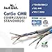 fast Cat. Cat5e Ethernet Cable 1000ft - 24 AWG, CMR, Insulated Bare Copper Wire Cat 5 ethernet Cable with FastReel - 350MHZ / Gigabit Speed UTP Cable Cat5e - CMR (Black)