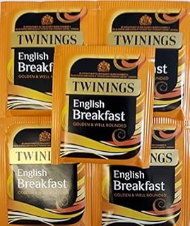 20 x Twinings English Breakfast Tea ~ Enveloped & Tagged Tea Bags