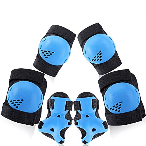 ArgoHome Kids & Youth Knee Pads and Elbow Pads Protective Gear Set with Wrist Guards for Safety