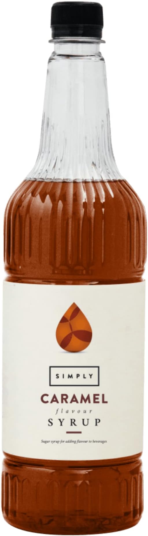 Simply Caramel Syrup, Vegan & Nut Free Flavoured Syrup for Coffee, Cocktails & Baking (1 Litre)