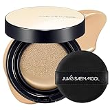 JUNG SAEM MOOL Essential Skin Nuder Cushion | Natural Finish, Buildable Coverage Cushion Foundation by Korean Makeup Artist (Refill Not Included, 0.49 Fl Oz, SPF 50), 23 Medium Deep