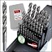 Produktbild WELIQU Präzisions Holzbohrer Set 25-teilig, 1-13 mm, 0,5mm Schritte mit TopCut-Schliff: Exakt-Schnell-Sauber, Länger scharfe HSS-G Holzspiralbohrer, Bohrer für Holz