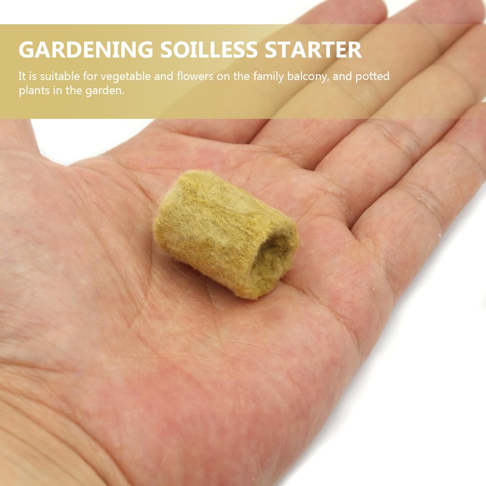 Roccia Cubi di Lana 50 PCS Grow Cubes Lane di Roccia Starter Mini Blocks Suite Mezzo di Coltura Fuori Suolo (Color : 50pcs)
