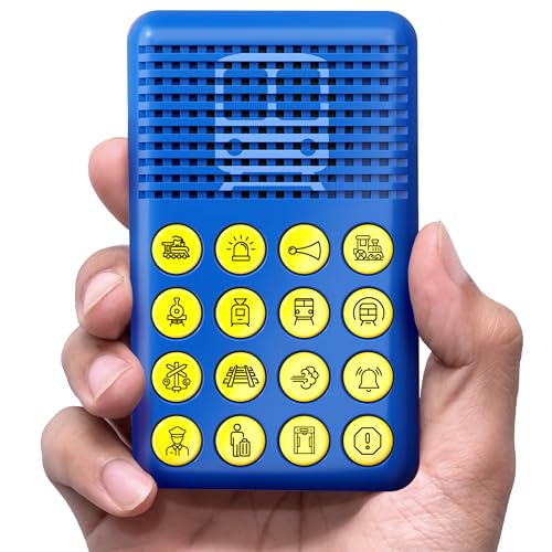 Image of Train Sound Effects Machine - 16 Sounds - Gifts for Teen Boys - Gift for 7 8 9 10 11 12 Year Old Boys - Cool Gadgets - Train Whistle for Kids & Adults - Fun Toys for Boys 8-10 - Basket Stuffer