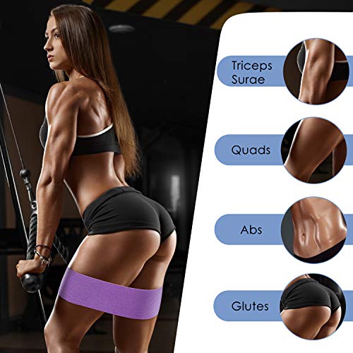SHSTFD Faixas de resistência, faixas para pernas e nádegas, faixas elásticas antiderrapantes, faixas