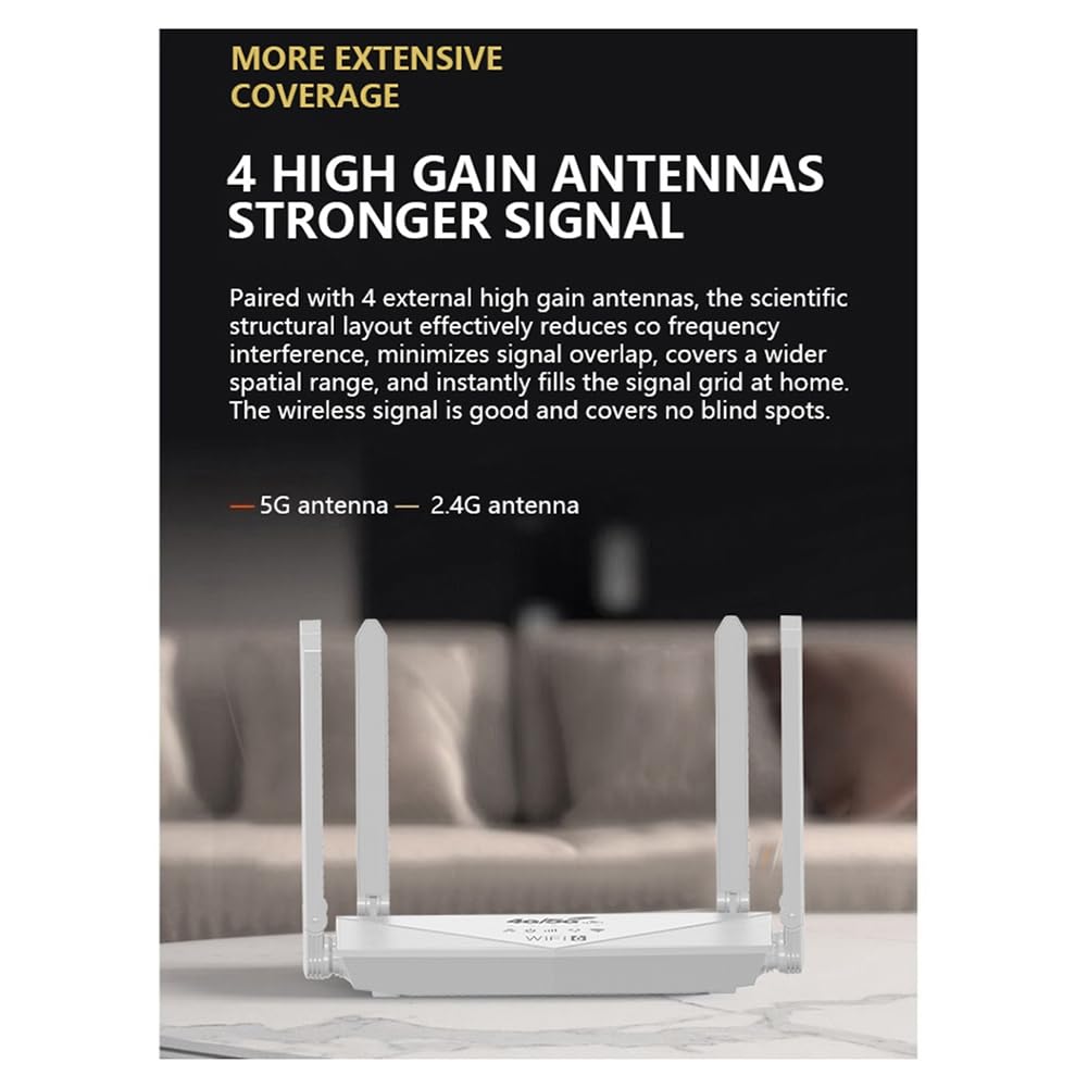 Router WiFi 6 5G 4G LTE Connessione Gigabit per Casa