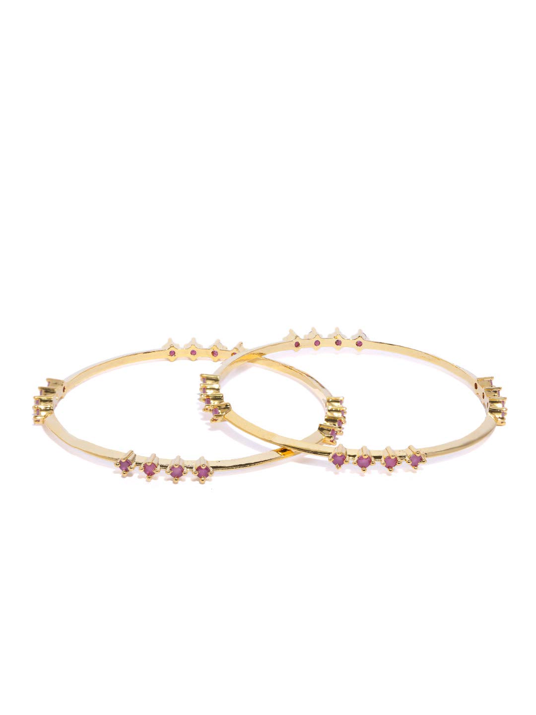 Priyaasi Gold-Plated with Ruby Love Bangles for Women (Gold) (B089M1LJTT) Amazon Price History, Amazon Price Tracker