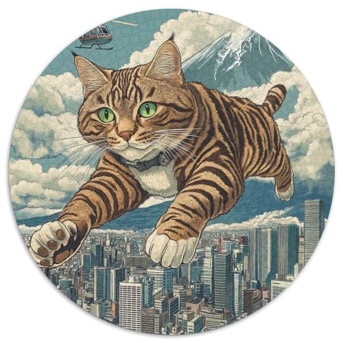 Puzzle de gato volador gigante de 1000 piezas: tu momento de relax en casa