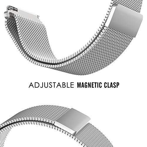 Correas de reloj de acero inoxidable 16 18 20 22 24mm con cierre de hebilla 4