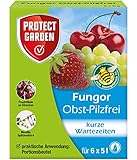 bequem - dank der praktischen, wasserlöslichen Portionsbeutel lässt sich das Fungor Obst Fungizid einfach mit Wasser mischen und anschließend bequem als Spritzmittel anwenden.