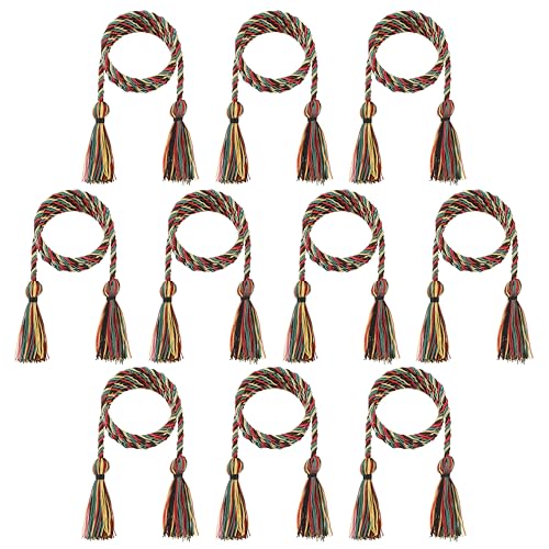 D DODOU 10 Pieces Graduation Cords Polyester Graduation Honor Braided