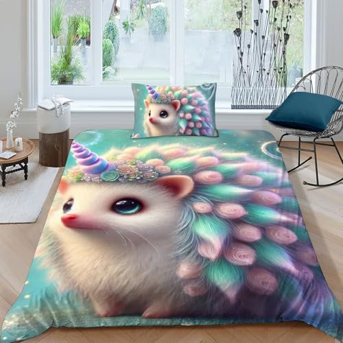 Parure de lit microfibre imprimé 3D haute densité 135x200cm