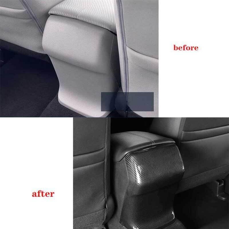 for Honda for Accord LX 2013-2017 Carbon Fiber Rear Kick Panel Cover Trim ABS-