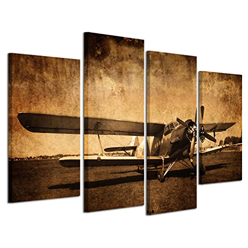 VVOVV Wall Decor Airplane Wll Art Aviation Decor Picture for Boys Bedroom Decoration, Framed Ready to Hang