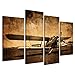 VVOVV Wall Decor - Canvas Prints Vintage Aircraft Art Old Plane Picture Wall Decor Paintings Retro Military Aviation Airplane Fighter Poster Contemporary Stretched and Framed Giclee Artwork