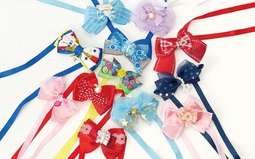 アソートネックアクセサリーセット / 犬 ペット用アクセサリー わんちゃん リボン 蝶ネクタイ チョーカー 首飾り かわいい おしゃれ 大阪府