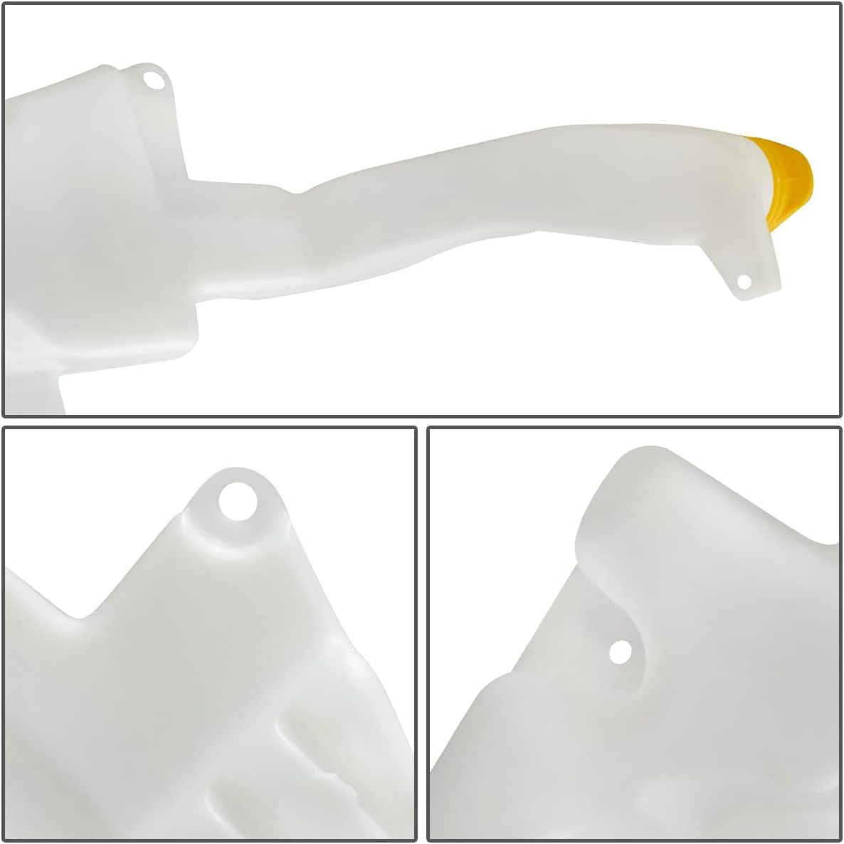 Auto Dynasty CH1288251 Factory Style Car Windshield Washer Reservoir Tank - Reservoir Cap | Washer Fluid Pump | Fluid Level Sensor - Compatible with Jeep Cherokee 14-16, White