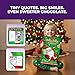 Madelaine 2025 Chocolate Advent Calendar for Kids - 6 Oz Individually Wrapped Milk Chocolate Christmas Countdown Calendar Holiday Treats