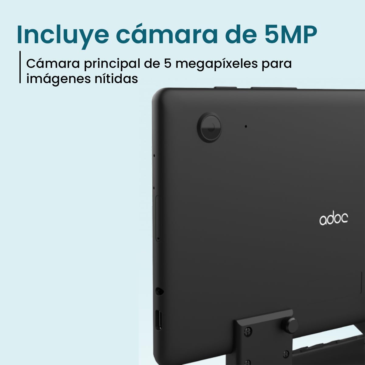 ADOC Telefon stacjonarny bez kabli, 4G D30, HD Voice, Volte, VoWiFi, Tablet wymienny 8", Android 10, Google GMS, Bateria 4000 mAh, Czarny.