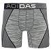 adidas Men's Climalite Flex Boxer Brief Underwear, Grey Space Dye, Medium/Waist Size 32-34